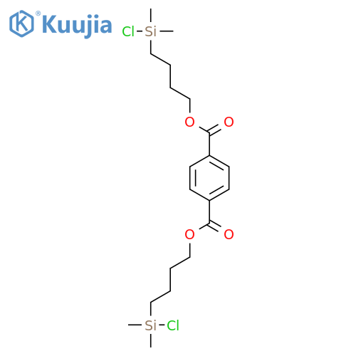 1,4-Benzenedicarboxylic acid, bis[4-(chlorodimethylsilyl)butyl] ester structure