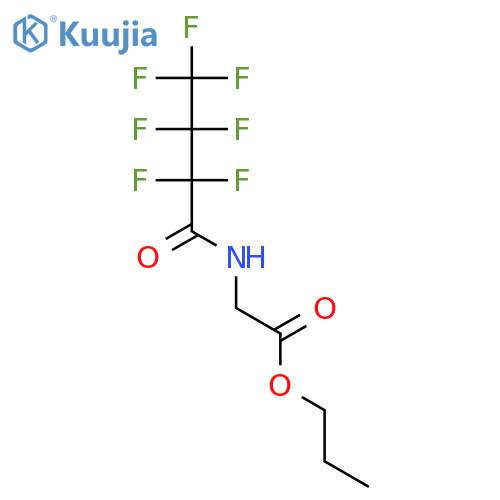 Glycine, N-(2,2,3,3,4,4,4-heptafluoro-1-oxobutyl)-, propyl ester structure