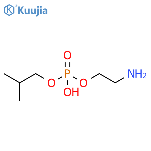 Phosphoric acid, mono(2-aminoethyl) mono(2-methylpropyl) ester structure
