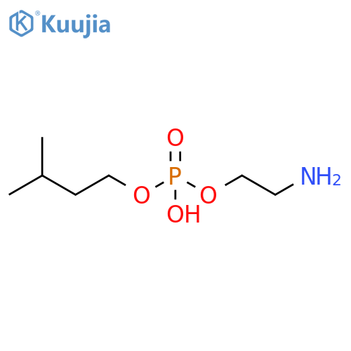 Phosphoric acid, mono(2-aminoethyl) mono(3-methylbutyl) ester structure