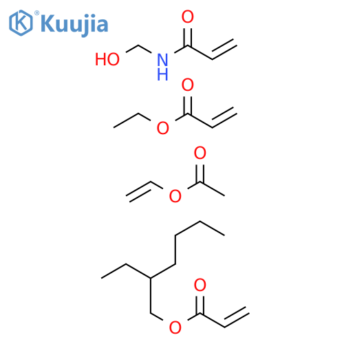 2-Propenoicacid,2-ethylhexylester,polymerwithethenylacetate,ethyl2-propenoateandN-(hydroxymethyl)-2-propenamide structure