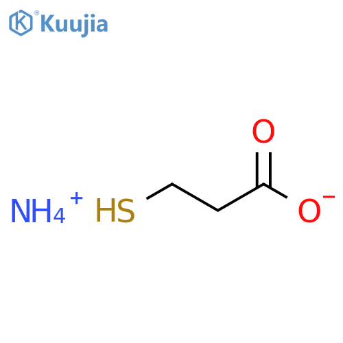 Propanoic acid,3-mercapto-, ammonium salt (1:1) structure
