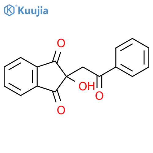 1H-Indene-1,3(2H)-dione, 2-hydroxy-2-(2-oxo-2-phenylethyl)- structure
