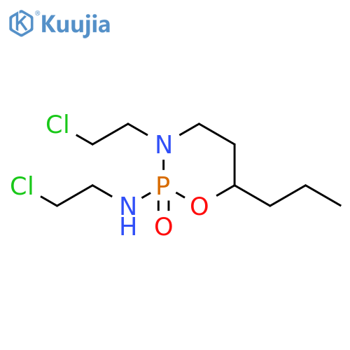 2H-1,3,2-Oxazaphosphorin-2-amine,N,3-bis(2-chloroethyl)tetrahydro-6-propyl-, 2-oxide structure