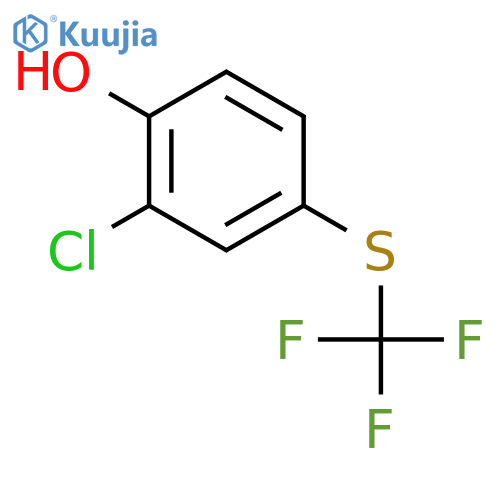 Phenol, 2-chloro-4-[(trifluoromethyl)thio]- structure