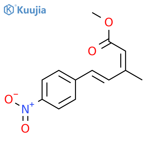 2,4-PENTADIENOIC ACID, 3-METHYL-5-(4-NITROPHENYL)-, METHYL ESTER, (Z,E)- structure