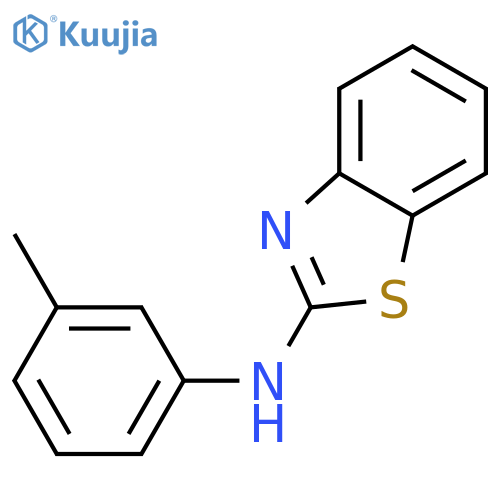 N-(3-methylphenyl)-1,3-benzothiazol-2-amine structure