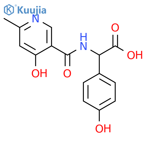D-α-(6-Methyl-4-hydroxy-nicotinic Acidamide)-p-hydroxyphenyl Aceticacid structure
