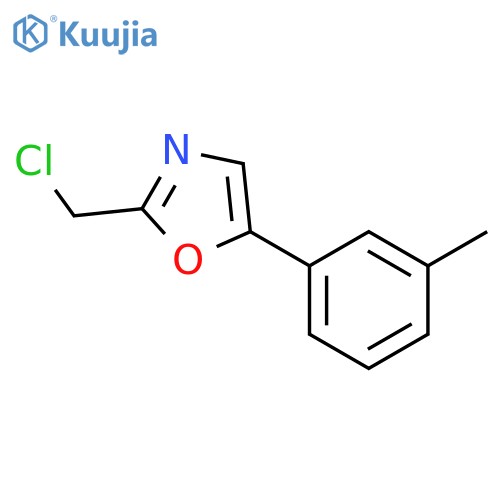 Oxazole, 2-(chloromethyl)-5-(3-methylphenyl)- structure