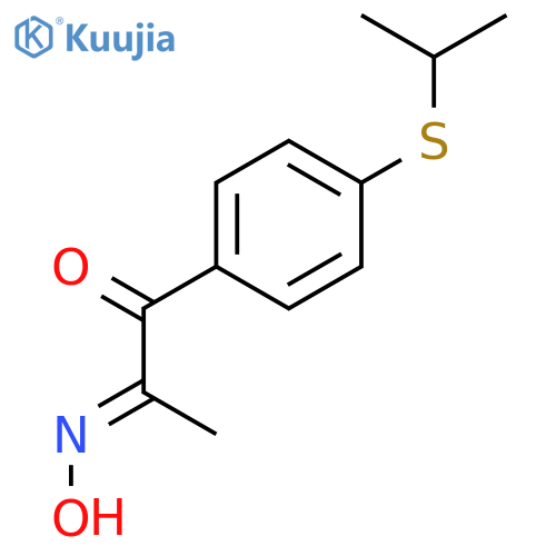 1,2-PROPANEDIONE, 1-[4-[(1-METHYLETHYL)THIO]PHENYL]-, 2-OXIME structure
