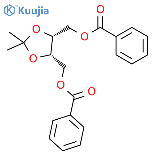 1,3-Dioxolane-4,5-dimethanol, 2,2-dimethyl-, dibenzoate, (4R,5S)-rel- structure