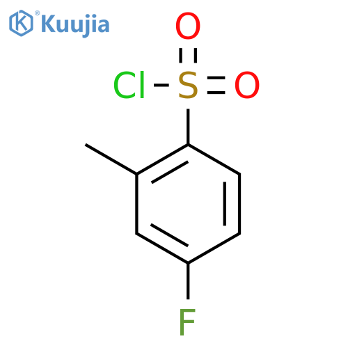 4-fluoro-2-methyl-benzenesulfonyl chloride structure