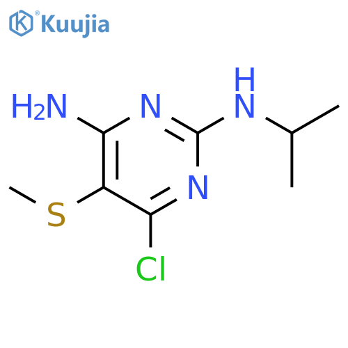 2,4-Pyrimidinediamine, 6-chloro-N2-(1-methylethyl)-5-(methylthio)- structure