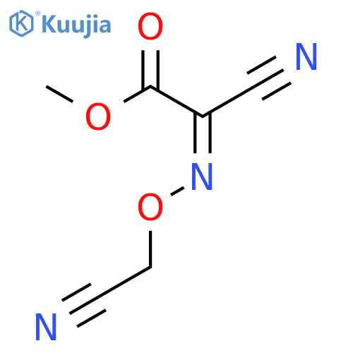 Acetic acid, cyano[(cyanomethoxy)imino]-, methyl ester structure