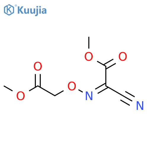 Acetic acid, cyano[(2-methoxy-2-oxoethoxy)imino]-, methyl ester structure