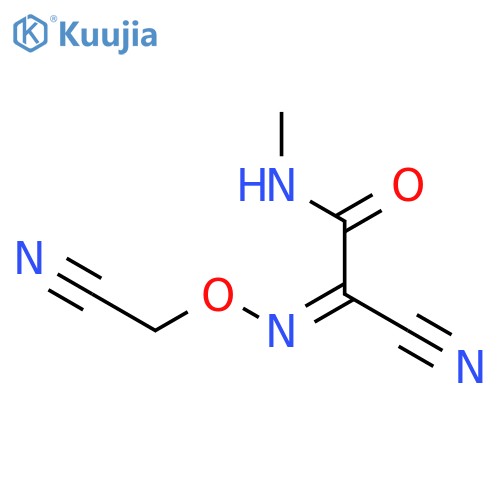 Acetamide, 2-cyano-2-[(cyanomethoxy)imino]-N-methyl- structure