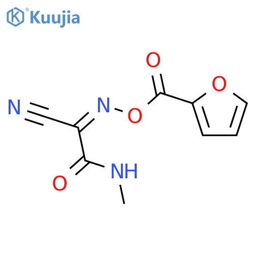Acetamide, 2-cyano-2-[[(2-furanylcarbonyl)oxy]imino]-N-methyl- structure