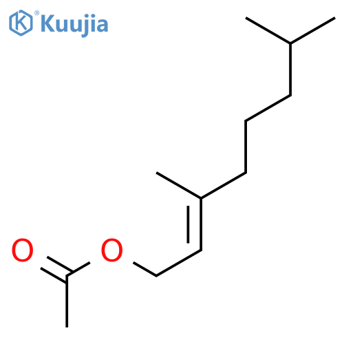 2-Octen-1-ol,3,7-dimethyl-, acetate, (2Z)- (9CI) structure