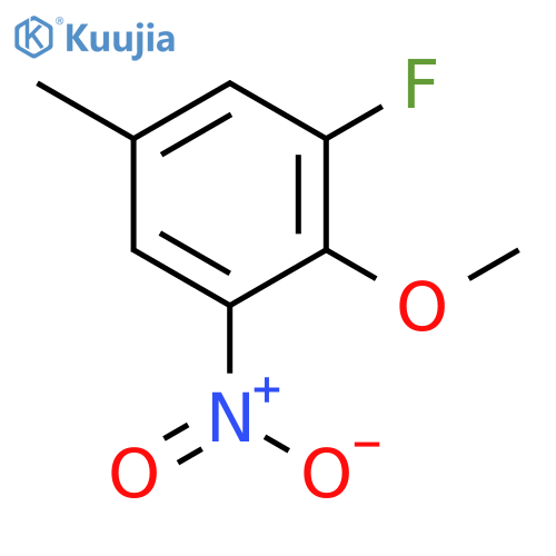 1-Fluoro-2-methoxy-5-methyl-3-nitrobenzene structure