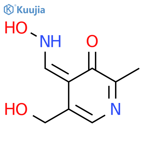 4-Pyridinecarboxaldehyde,3-hydroxy-5-(hydroxymethyl)-2-methyl-, oxime structure