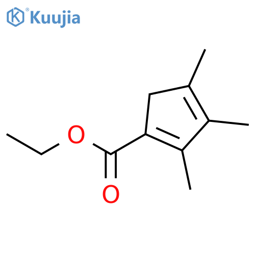 1,3-Cyclopentadiene-1-carboxylic acid, 2,3,4-trimethyl-, ethyl ester structure