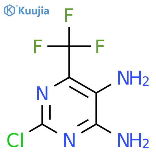 2-chloro-6-(trifluoromethyl)pyrimidine-4,5-diamine structure
