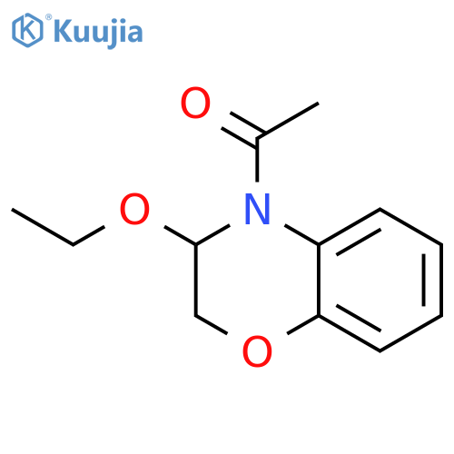 2H-1,4-BENZOXAZINE, 4-ACETYL-3-ETHOXY-3,4-DIHYDRO- structure