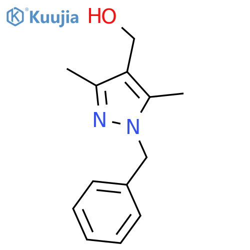 (1-benzyl-3,5-dimethyl-1H-pyrazol-4-yl)methanol structure