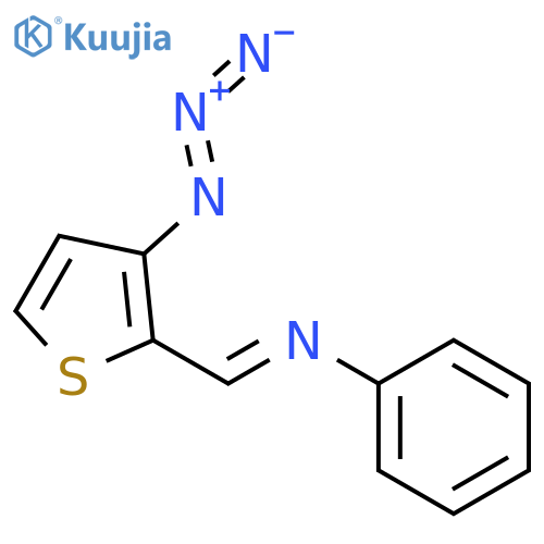 Benzenamine, N-[(3-azido-2-thienyl)methylene]- structure