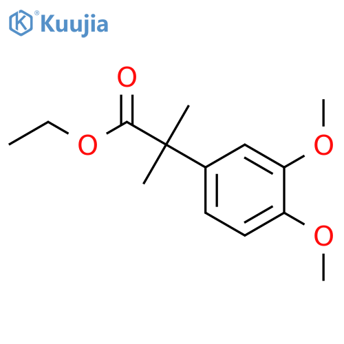 ethyl 2-(3,4-dimethoxyphenyl)-2-methylpropanoate structure