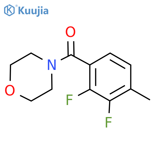 (2,3-difluoro-4-methylphenyl)(morpholino)methanone structure