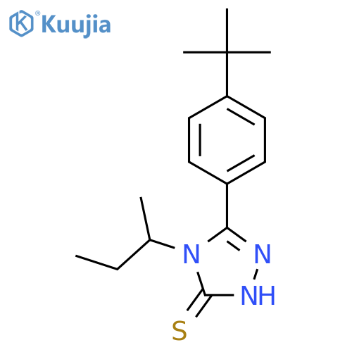 4-sec-butyl-5-(4-tert-butylphenyl)-2,4-dihydro-3H-1,2,4-triazole-3-thione structure