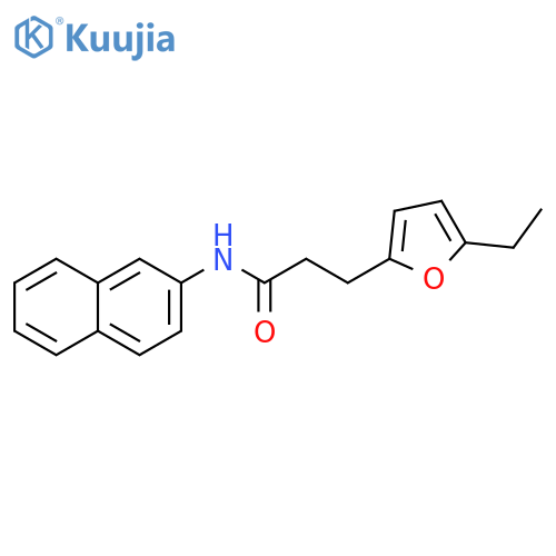 3-(5-ethylfuran-2-yl)-N-(naphthalen-2-yl)propanamide structure