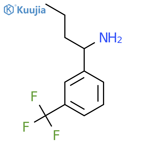 1-3-(trifluoromethyl)phenylbutan-1-amine structure