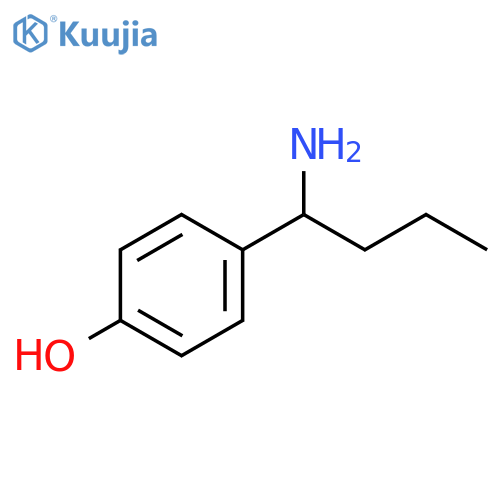 4-(1-aminobutyl)phenol structure