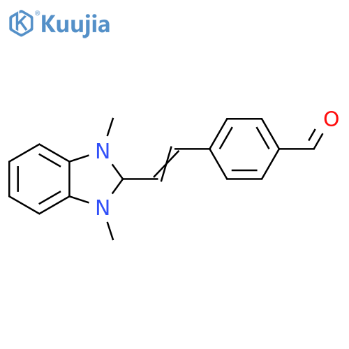 Benzaldehyde,4-[2-(2,3-dihydro-1,3-dimethyl-1H-benzimidazol-2-yl)ethenyl]- structure