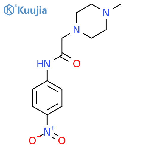 4-Methyl-N-(4-nitrophenyl)-1-piperazineacetamide structure