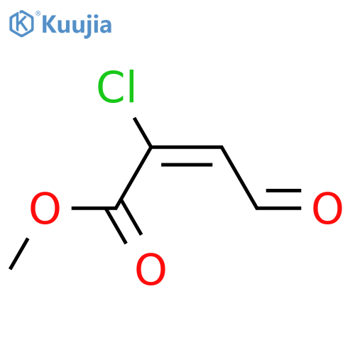 2-BUTENOIC ACID, 2-CHLORO-4-OXO-, METHYL ESTER, (E)- structure