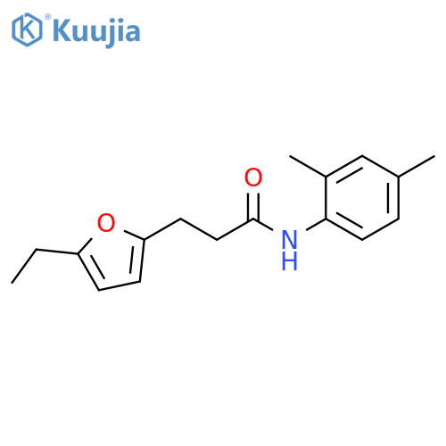 N-(2,4-dimethylphenyl)-3-(5-ethylfuran-2-yl)propanamide structure