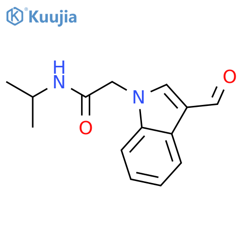 2-(3-Formyl-1H-indol-1-yl)-N-isopropylacetamide structure