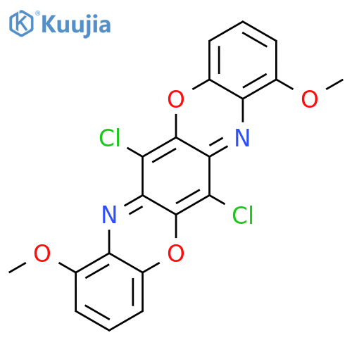 6,13-dichloro-1,8-dimethoxy-[1,4]benzoxazino[2,3-b]phenoxazine structure