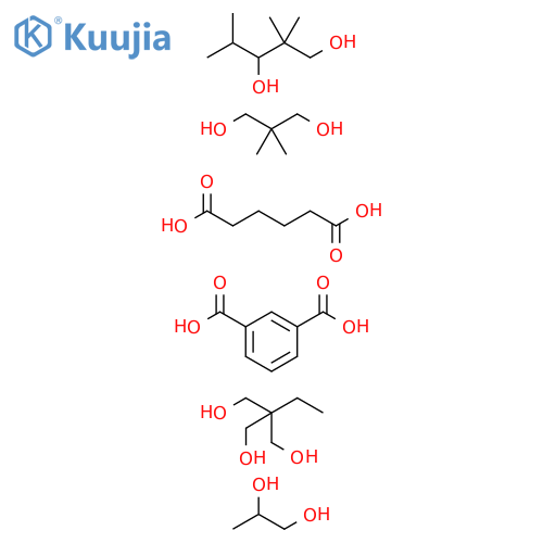 1,3-Benzenedicarboxylicacid,polymerwith2,2-dimethyl-1,3-propanediol,2-ethyl-2-(hydroxymethyl)-1,3-propanediol,hexanedioicacid,1,2-propanedioland2,2,4-trimethyl-1,3-pentanediol structure