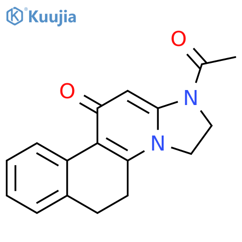 Benz[f]imidazo[1,2-a]quinolin-11(1H)-one, 1-acetyl-2,3,5,6-tetrahydro- structure