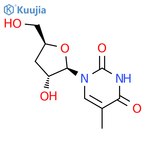 5-Methyl-3'-deoxyuridine structure