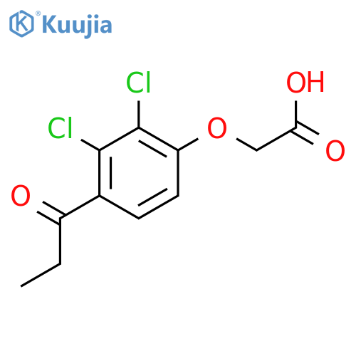 Acetic acid, [2,3-dichloro-4-(1-oxopropyl)phenoxy]- structure