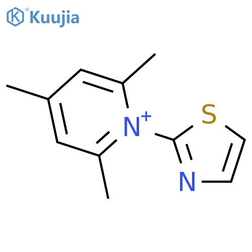 PYRIDINIUM, 2,4,6-TRIMETHYL-1-(2-THIAZOLYL)- structure