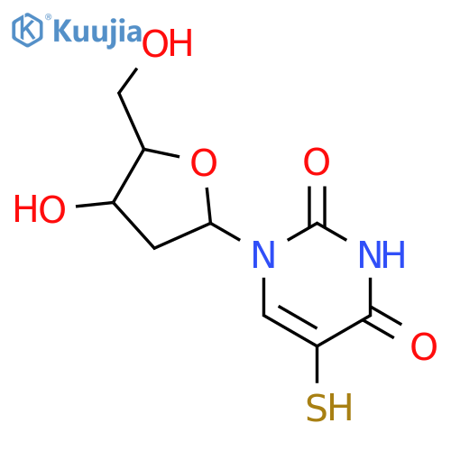 Uridine,2'-deoxy-5-mercapto- (9CI) structure