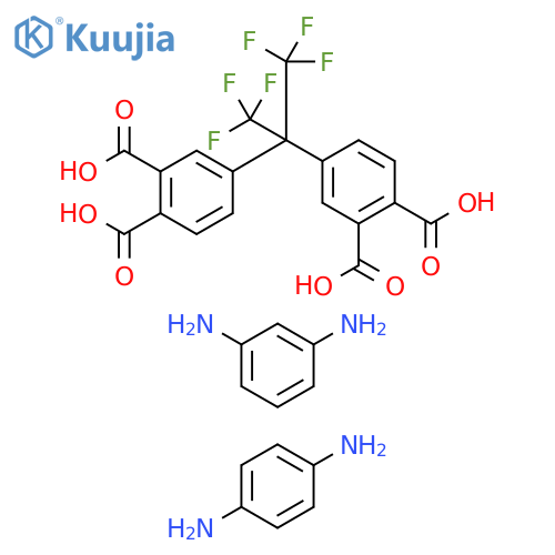 1,2-Benzenedicarboxylic acid, 4,4'-[2,2,2-trifluoro-1-(trifluoromethyl)ethylidene]bis-, polymer with 1,3-benzenediamine and 1,4-benzenediamine structure