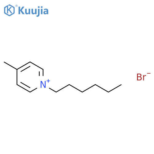 N-hexyl-4-metylpyridinium bromide structure