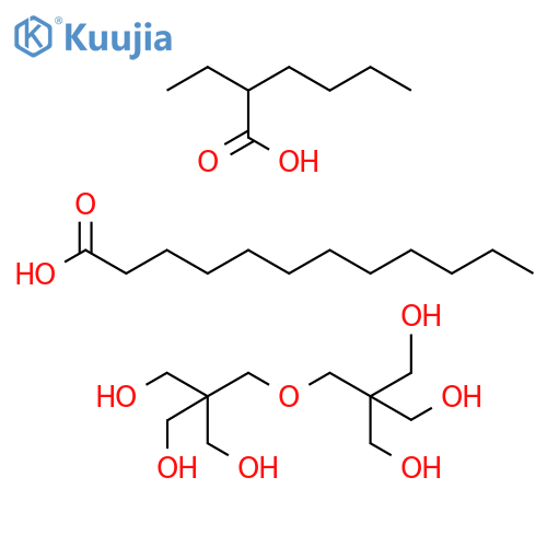 dodecanoic acid,2-ethylhexanoic acid,2-[[3-hydroxy-2,2-bis(hydroxymethyl)propoxy]methyl]-2-(hydroxymethyl)propane-1,3-diol structure